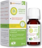 Vitamin D3 Liquid Drops 1000 IU - Pure Vitamin D Liquid in Olive Oil for Children and Adults by Healthmarque (500 doses) - Image 2