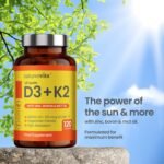 Vitamin D3 and K2 Bone Supplement - with Zinc, MCT Oil and Boron for Calcium Absorption for Joint Care - High Strength Natural Supplements for Women and Men - Image 2