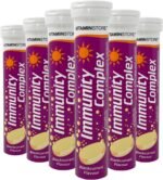 Vitamin Store Immunity Complex Effervescent Tablets, Blackcurrant Flavoured, Suitable for Vegetarians, 6 Packs of 20 - Image 2