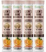 Vitaminnica Lion’s Mane Mushroom | 100% Pure Organic Tablets | Brain & Memory Support Supplement – Natural Nootropic for Focus, Clarity & Cognitive Function | Vegan, Non-GMO, Gluten-Free (Pack of 4) - Image 2