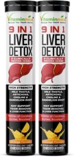Vitaminnica Liver Detox 9-in-1 | Advanced Liver Cleanse & Support Formula | with Milk Thistle, Dandelion, Turmeric & More | Natural Orange Flavour | Promotes Detox, Digestion & Energy (Pack of 2) - Image 2