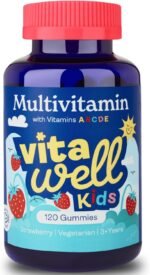 Vitawell Kids Multivitamin Gummies - 120 Natural Strawberry Flavour (4 Month Supply) | Chewable Kids Multivitamin Chews | Vitamin D3, A, E, C, B6, B12 | No Artificial Colours, Flavours, Preservatives - Image 2