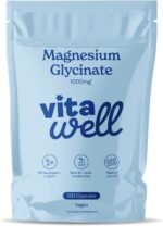 Vitawell Magnesium Glycinate 1000mg | High Strength & Highly Absorbable Magnesium Supplement for Muscle Function, Energy, Sleep & Nervous System Support| 2 Month Supply | UK Made (120 Capsules) - Image 2