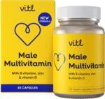 Vitl Male Multivitamin & Minerals Supplement - 30 Vegan Capsules - 20 Essential Nutrients Including B Vitamins, Zinc, Vitamin D & Plant Extracts - Support Overall Male Wellbeing - 1 Month Supply - Image 2