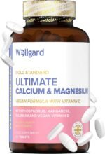 Wellgard Vegan Calcium Magnesium Zinc and Vitamin D Capsules - Calcium Supplement, Calcium Tablets with Phosphorus, Manganese, Selenium, Copper, Made in UK - Image 2