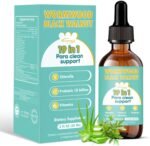 Wormwood Black Walnut Prasite Gut Cleanse Drops, 100 Billion Probiotics,Chlorella, Clove & Oregano,19-in-1 Herbal Liquid Detox Support for Adults and Children, Alcohol-Free Formula - Image 2