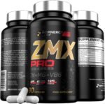 ZMX Pro - Ultra Premium Zinc and Magnesium Supplement (X5 Forms) 90 Vegan Capsules Zinc and Magnesium Tablets, Vitamin B6, Muscle Recovery Muscle Growth Sleep Aid - Image 2