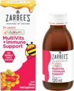 Zarbee's Childrens Multivits + Immune Support, 120 ml, Berry Flavoured, For Kids Aged 3 And Up, Pure Honey and Rosehip Extract, Vitamin D,C, Zinc and Biotin, Multivitamin For Kids (packaging may vary) - Image 2