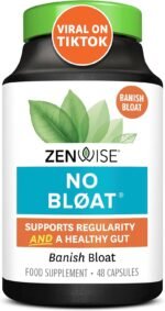 Zenwise Health No Bloat - Probiotics, Digestive Enzymes - Ginger, Dandelion, and Lactase to Improve Digestion (48 Count) - Image 2
