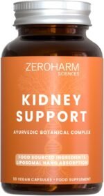 ZeroHarm Kidney Support – Herbal Blend with Varuna, Punarnava, Gokshura & Patharchatta – Urinary Tract & Detox Support – Liposomal Absorption – Powered by Real Food Ingredients – 60 Vegan Capsules - Image 2