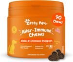 Zesty Paws Aller-Immune Chews for Dogs | Supports Immune Function, Helps Gut, Skin & Coat Health, For Itchy, Dry Skin | Contains Salmon Oil, Prebiotics, Probiotics, Vitamin A | Daily Use | 90 Chews - Image 2