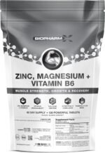 Zinc Magnesium Vitamin B6 Supplement – 120 Tablets (60 Day Supply) – High Strength Muscle Recovery, Sleep Support & Testosterone Booster - Image 2