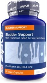 Zipvit Bladder Support with Pumpkin Seed & Soy Germ Extracts,Enriched with Vitamins D3, B6 & Zinc. 60 Vegan Capsules for Men and Women. - Image 2