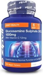 Zipvit Glucosamine Sulphate 2KCl 1000mg with Vitamin C, 180 Vegan Tablets, Supports Bones, Cartilage & Collagen, Reduces Tiredness & Fatigue, Joint Health Supplement, 6 Month Supply - Image 2