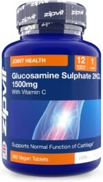 Zipvit High Strength Glucosamine Sulphate 2KCl 1500mg with Vitamin C, 12 Month Supply, Supports Bones and Cartilage Function, 360 Vegan Tablets, Joint Care Supplement for Men & Women - Image 2