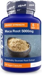 Zipvit Maca Root Capsules 5000mg, Black Maca and Yellow Maca Combination High Strength Maca Root Powder Extract. 180 Vegan Capsules, 6 Months Supply. Vegetarian Society Approved. - Image 2