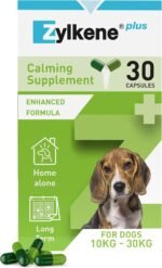 Zylkene Plus Calming Supplement for Medium Dogs (10kg-30kg) 225mg | Promotes Relaxation in long-term challenging situations: New Baby, Home Alone, Moving house | Easily administered | 30 capsules - Image 2