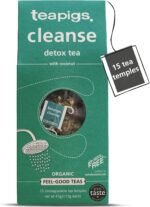 teapigs Cleanse Tea - Green Detox Tea Bags with Lemongrass & Coconut - Light and Refreshing Blend - 15 Temples - Image 2