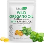 1 Pack Oregano Oil Supplement, Oil of Oregano Softgels, Organic Oregano Oil Supplement Capsules, 2 in 1 6000mg Oil of Oregano with Black Seed Oil - Image 2