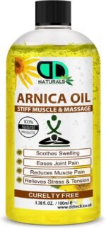 100% Natural Arnica Massage Oil –Pain Relief for Muscles & Joints – Soothes Stiffness, Relieves Stress and Tension & Improves Circulation & Skin Health (100ml) - Image 2