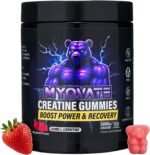 120 Creatine Gummies 5000mg with L Carnitine - Boosts Muscle Growth, Strength, Power, Endurance, Reduces Fat, Enhances Recovery, Vegan, Halal, Non-GMO, Strawberry Flavour - Image 2