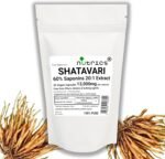 13,000mg (per Capsule) 60% Saponins SHATAVARI Root Extract 30 V Capsules (1 Month Supply) Asparagus Racemosus Pure - No fillers Binders or Bulking Agents - Image 2