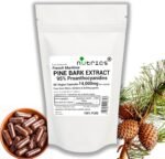 14,000mg (per Capsule) French Maritime Pine BARK Extract 95% Proanthocyanidins Pure 60 Vegan Capsules (2 Month Supply) Free from fillers Binders & Bulking Agents - Image 2