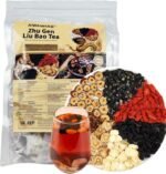 150g Formula Ginseng Six Treasure Tea, Natural Liver Detox Chinese Kidney Cleansing Tea, Chinese Herbal Kidney Tea Bag for Men - Image 2
