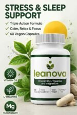 Leanova Garcinia Cambogia Complex – 60 Vegan Capsules | Green Coffee Bean Extract, L-Theanine, Vitamin D3 & Magnesium | Natural Energy, Focus & Metabolism Support – UK Made Supplement - Image 3
