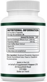 Leanova Garcinia Cambogia Complex – 60 Vegan Capsules | Green Coffee Bean Extract, L-Theanine, Vitamin D3 & Magnesium | Natural Energy, Focus & Metabolism Support – UK Made Supplement - Image 6