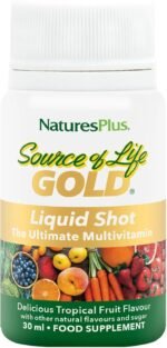 NaturesPlus Source of Life Gold Liquid Multivitamin 30 ml Shots - High Potency Vitamins, Minerals, Superfoods Supplement - Energy Boost, Immune Support - Gluten Free, Vegetarian - (Pack of 12) - Image 3