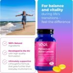 SOOL Menopause Active Complex, 60 Capsules I with Phytoestrogens and Vitamins | Non-Hormonal Menopause Support for Women | Hormonal Balance – Mental Clarity – Midlife Wellness - Image 5