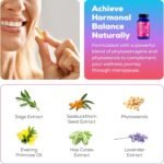 SOOL Menopause Active Complex, 60 Capsules I with Phytoestrogens and Vitamins | Non-Hormonal Menopause Support for Women | Hormonal Balance – Mental Clarity – Midlife Wellness - Image 7
