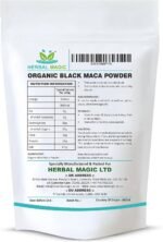 Herbal Magic Organic Black Maca Root Powder- Sparkle Your Smoothies, Milkshakes, Recipes- Naturally Sweet & nutritive - Free from Fillers & preservatives-100g - Image 3
