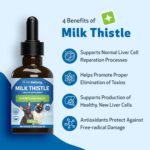 Pet Wellbeing Milk Thistle for Cats - Milk Thistle Liver Detox Support, Organic Herb - Pet Wellbeing Vet-Formulated Holistic Supplement - 2oz (59 ml) - Image 4