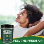 Mullein Gummies - Mullein Leaf Extract for Lungs - Mullein Leaf Gummies 2000mg for Lung Cleanse Detox Herbal Dietary Supplement- Mucus Remover & Mucus Relief (One Bottle) - Image 5