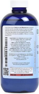 Good State | Ionic Calcium & Magnesium | Natural | Nano Sized Mineral Technology | Professional Grade | Supports Healthy Absorption of Minerals Levels | 48 Servings | 8 Fl oz Bottle - Image 4