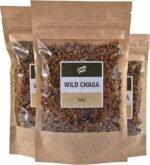 Lowhill Valley Wild Chaga Mushroom Herbal Tea - Boost Immunity and Wellness with Nature – Inonotus obliquus – 100% Pure Dried Tea Loose – No Additives or Preservatives – Wild Grown – 100g - Image 3
