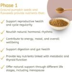 Convenient Ground Seed Cycling Kit for Female Health and Wellbeing. Phase 1 Ground Pumpkin & Flaxseeds and Phase 2 Ground Sunflower & Sesame Seeds - Image 3