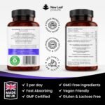 Magnesium Supplements 1000mg - Pure Magnesium Malate Capsules - Bones & Sleep Support - High Absorption Elemental - Vegan High Strength - 2 Months Supply - Image 6