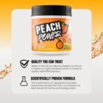 Women's Formula Pre-Workout - Natural Energy & Focus Supplement, Zero Sugar, Complete with Magnesium and Vitamin B6 & B12, 300g, 20 Servings (Orange & Peach) - Image 7