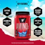 BSN Nutrition Amino X Supplement with Vitamin D, Vitamin B6 and Amino Acids,Blue Raspberry Flavour, 70 Servings, 1 kg - Image 3