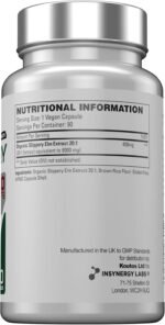 Slippery Elm 8,000MG Per Capsule + Organic (Highest UK Dosage) 3 Month Supply 90 Capsules Superior High Strength Slippery Elm, Supports Digestion & Acid Reflux, Slippery Elm Powder Bark - Image 6