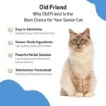 Pet Wellbeing Old Friend for Senior Cats - Supports Immune System Health, Joint Mobility, Healthy Energy Levels, Alfalfa, Reishi - Veterinarian-Formulated Herbal Supplement 2 oz (59 ml) - Image 6