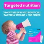 NEUBRIA NEUBIOTIC Baby & Kid - Children Probiotic & Prebiotic Supplement for Gut Health & Digestion – 3 Billion CFU Lactobacillus, Bifidobacterium & Fibres for Babies & Kids – UK Made - 30 Sachets - Image 3