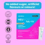 NEUBRIA NEUBIOTIC Baby & Kid - Children Probiotic & Prebiotic Supplement for Gut Health & Digestion – 3 Billion CFU Lactobacillus, Bifidobacterium & Fibres for Babies & Kids – UK Made - 30 Sachets - Image 7