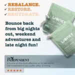 After Party Recovery Capsules | Wonky Rebalance + Restore | Wake Up Fresh Not Wrecked | NAC, Electrolytes, B Vitamins | Night + Morning Formula | 3 Servings - Image 3