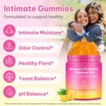 Vaginal Probiotics Gummies for Feminine PH Balance, Feminine Probiotics Gummies for Healthy Odor, Yeast Balance, Flora, Gut Health, Immune System with Slippery Elm, Prebiotics & Lactobacillus Bl - Image 3