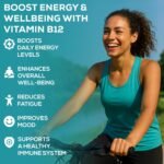 Vitamin B12 1000µg Methylcobalamin – 120 Vegan Capsules – High Strength Food Supplement – One-a-Day – Supports Energy-Yielding Metabolism, Fatigue Reduction, Immune & Nervous System – UK Made - Image 4