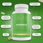 Lily Green Organic Moringa Capsules | 1500mg per Serving Amino Acid Supplements | Rich in Vitamins, Calcium, Iron, Potassium & Antioxidants | No Artificial Additives | 90 Vegan Capsules | Made in UK - Image 3